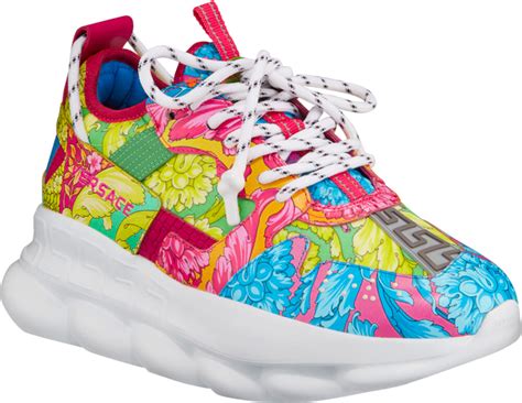 versace chain reaction blue pink|Versace chain reaction multicolor.